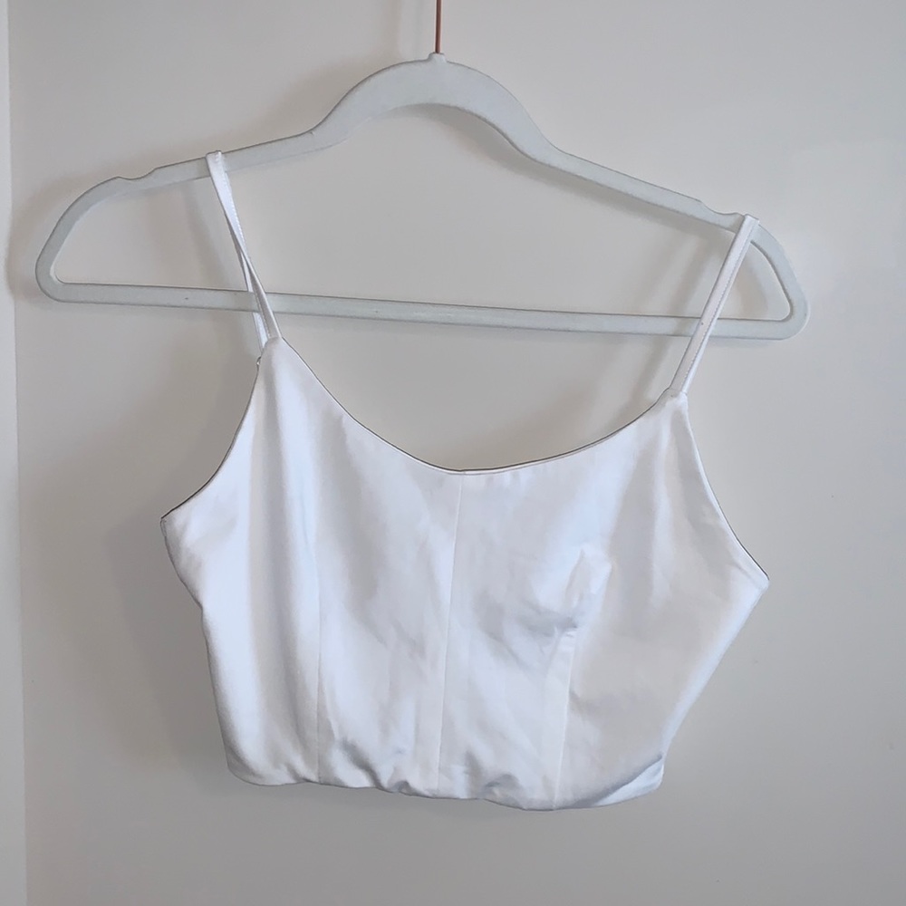 White Crop Top